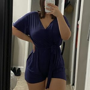 Navy romper